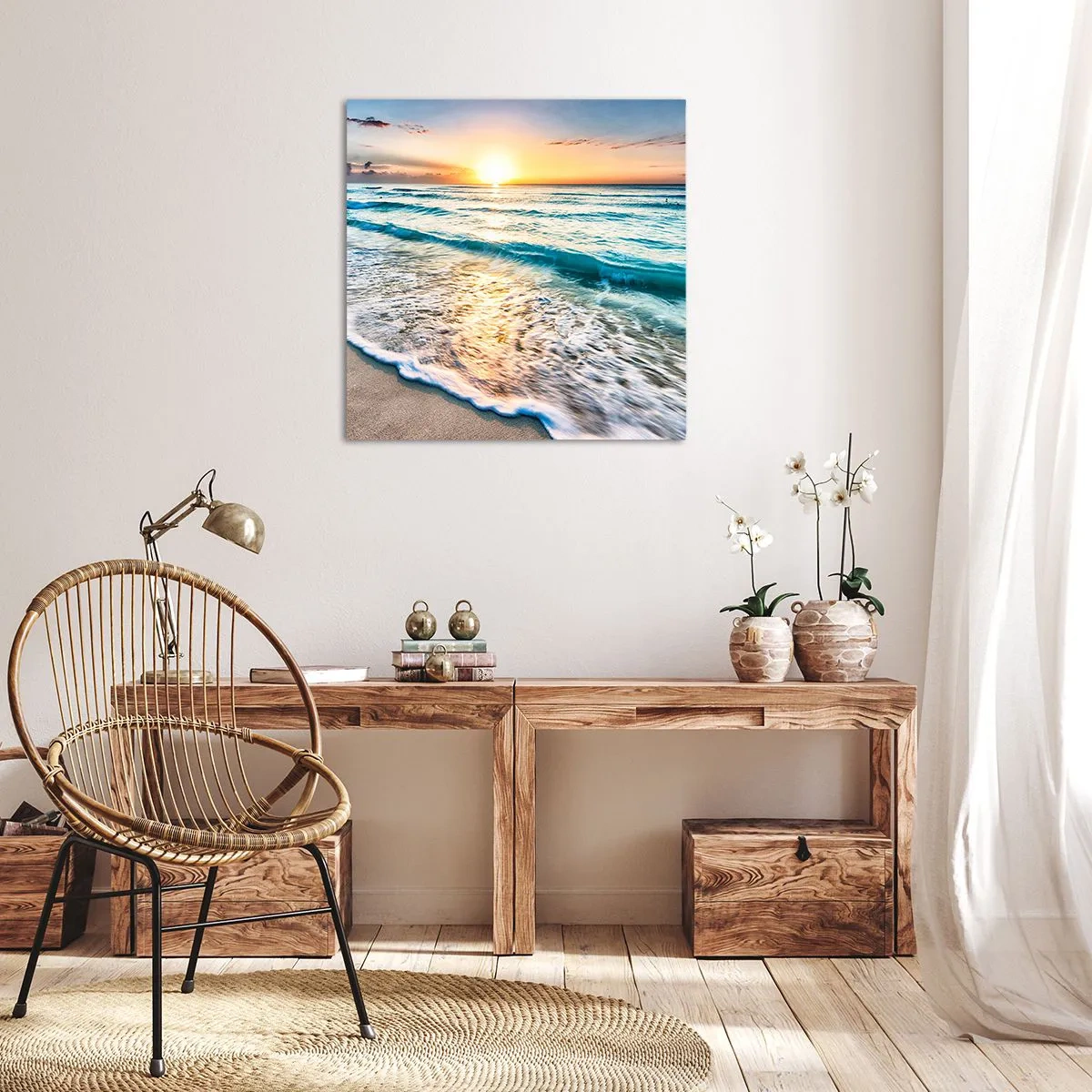 Impression sur toile - Image sur toile - Une vue qui en vaut la peine - 60x60 cm
