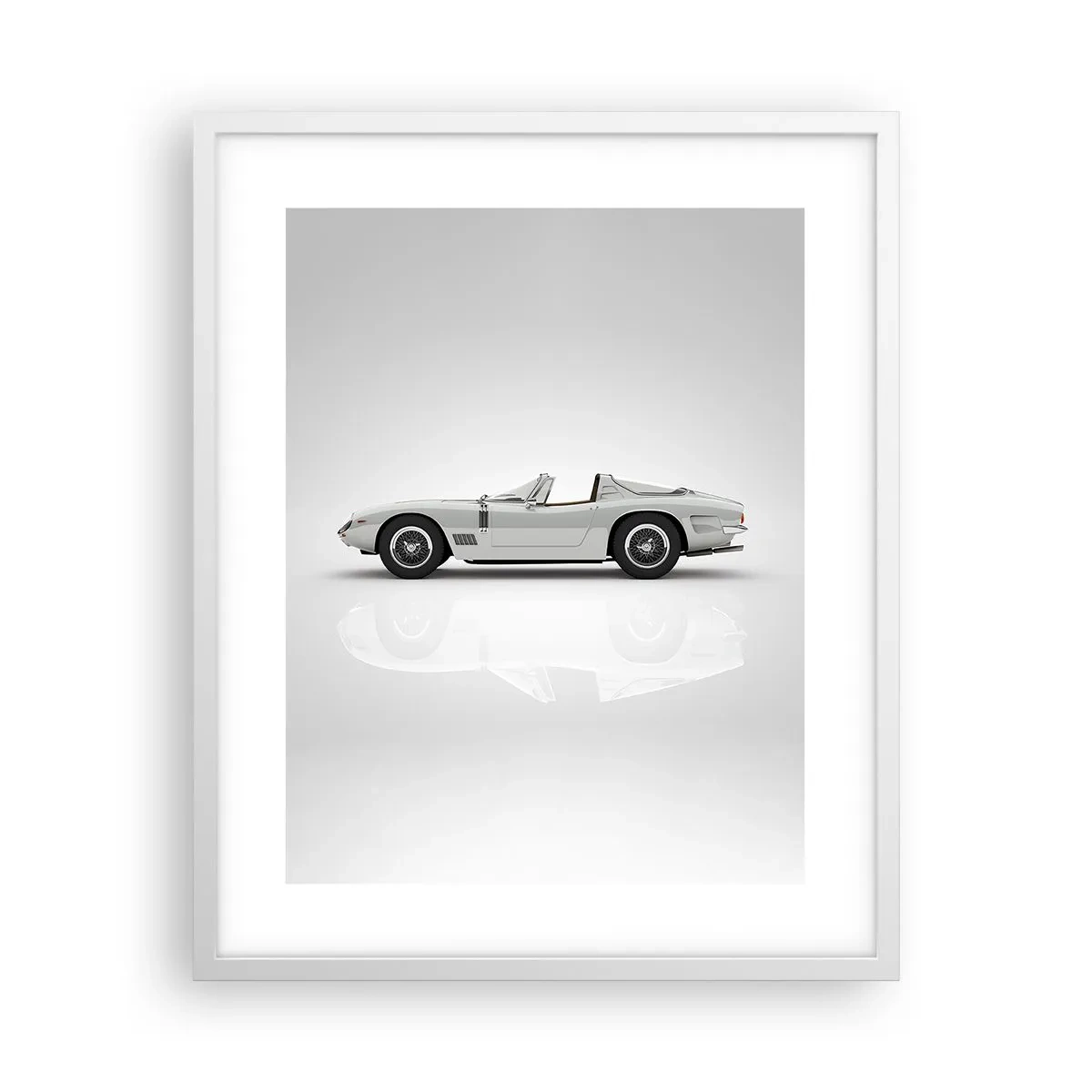 Affiche dans un cadre blanc - Poster - Promesse de plaisir - 40x50 cm