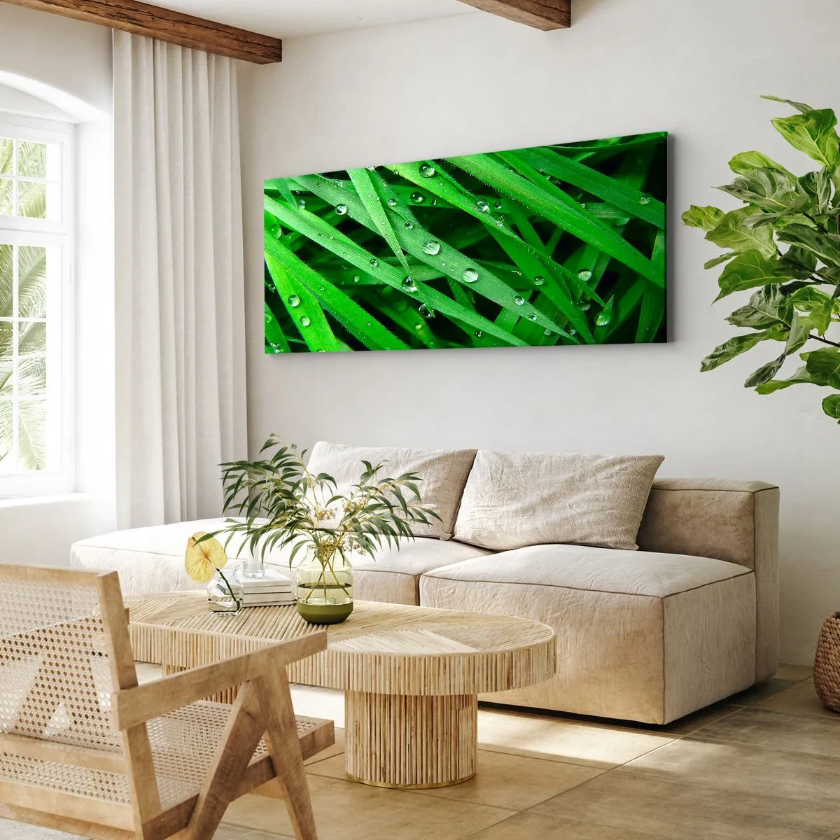 Impression sur toile - Image sur toile - Jouez dans le vert - 90x30 cm