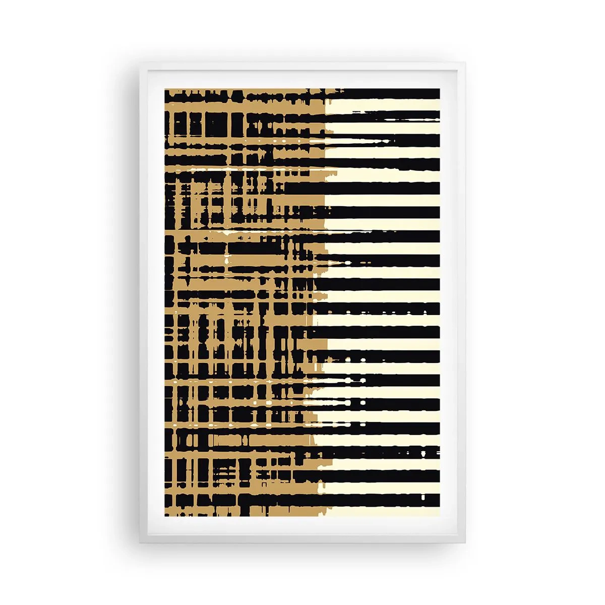 Affiche dans un cadre blanc - Poster - Abstraction architecturale - 61x91 cm
