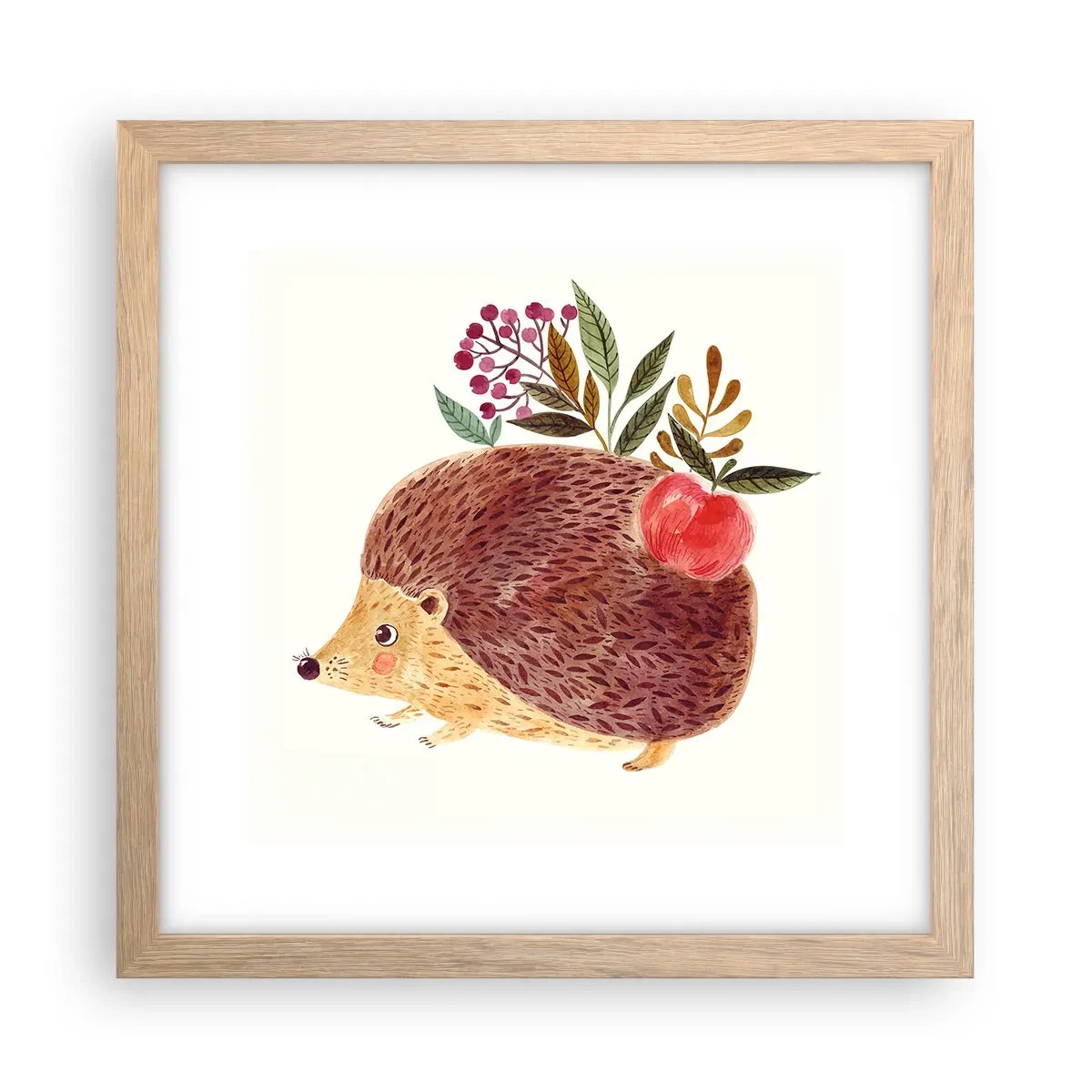 Affiche dans un chêne clair - Poster - Et tu m’apprécies déjà - 30x30 cm