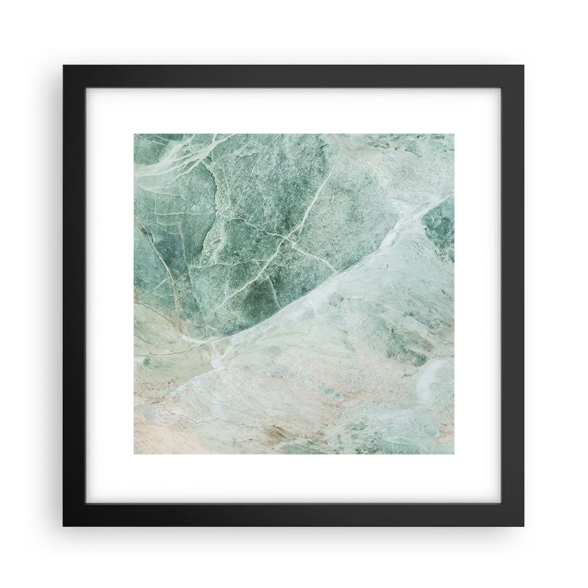 Affiche dans un cadre noir - Poster - La noble froideur de la pierre - 30x30 cm