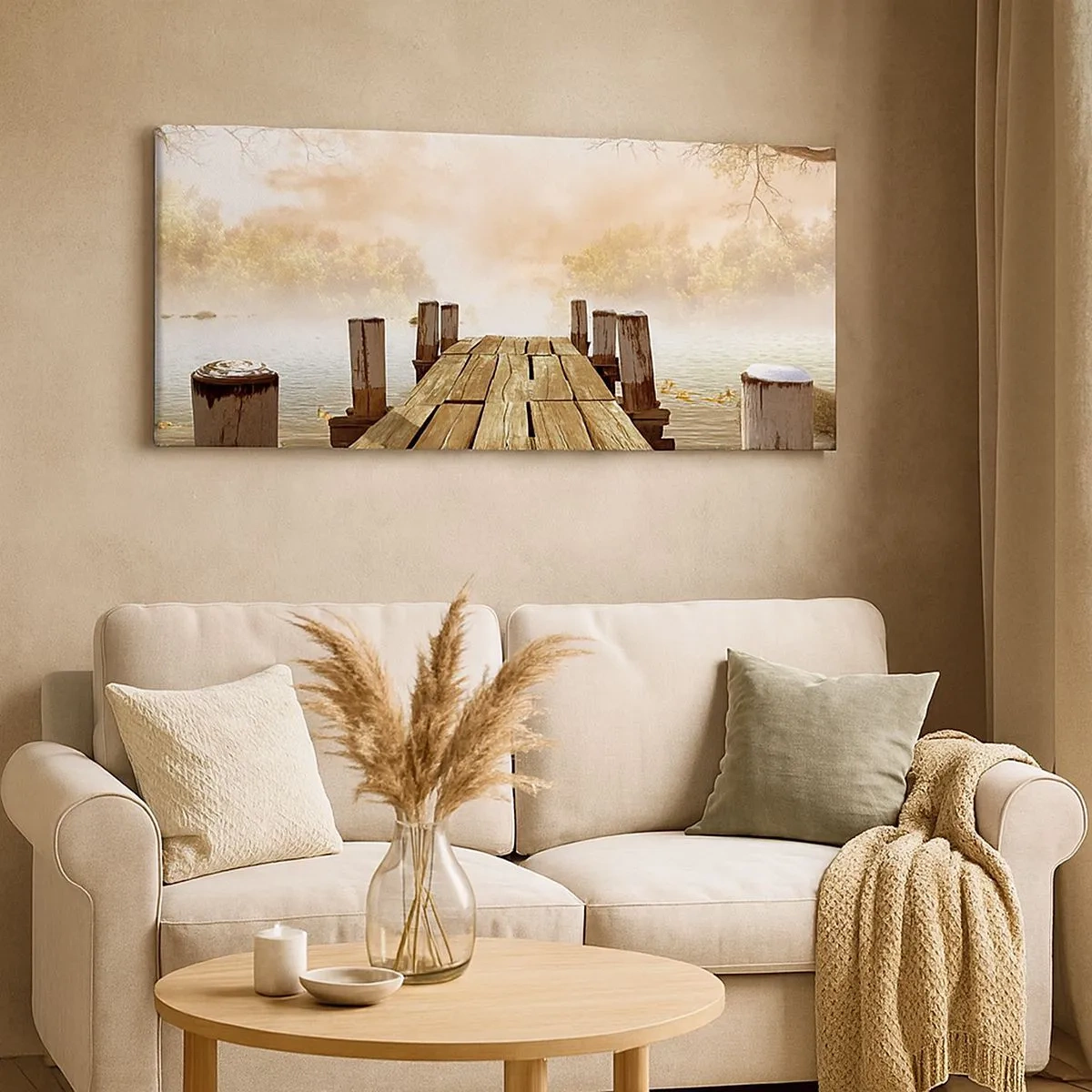 Impression sur toile - Image sur toile - La douce tristesse de l'automne - 100x40 cm