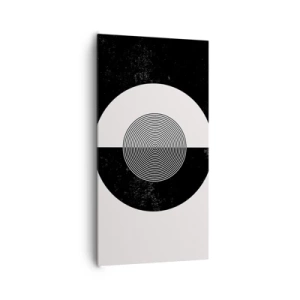 Impression sur toile - Image sur toile - Harmonie de noir et blanc - 65x120 cm