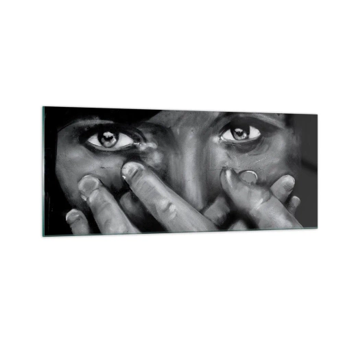 Impression sur verre - Image sur verre - Je ne dirai pas qui a peint - 100x40 cm