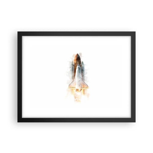 Affiche dans un cadre noir - Poster - Des explorateurs pour commencer - 40x30 cm