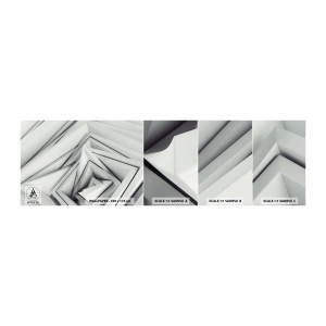 Échantillon de Papier Peint Autocollant Deluxe Sticker - Bourgeon d’angles vifs - Technologie, 3D, Moderne - 100x30 cm