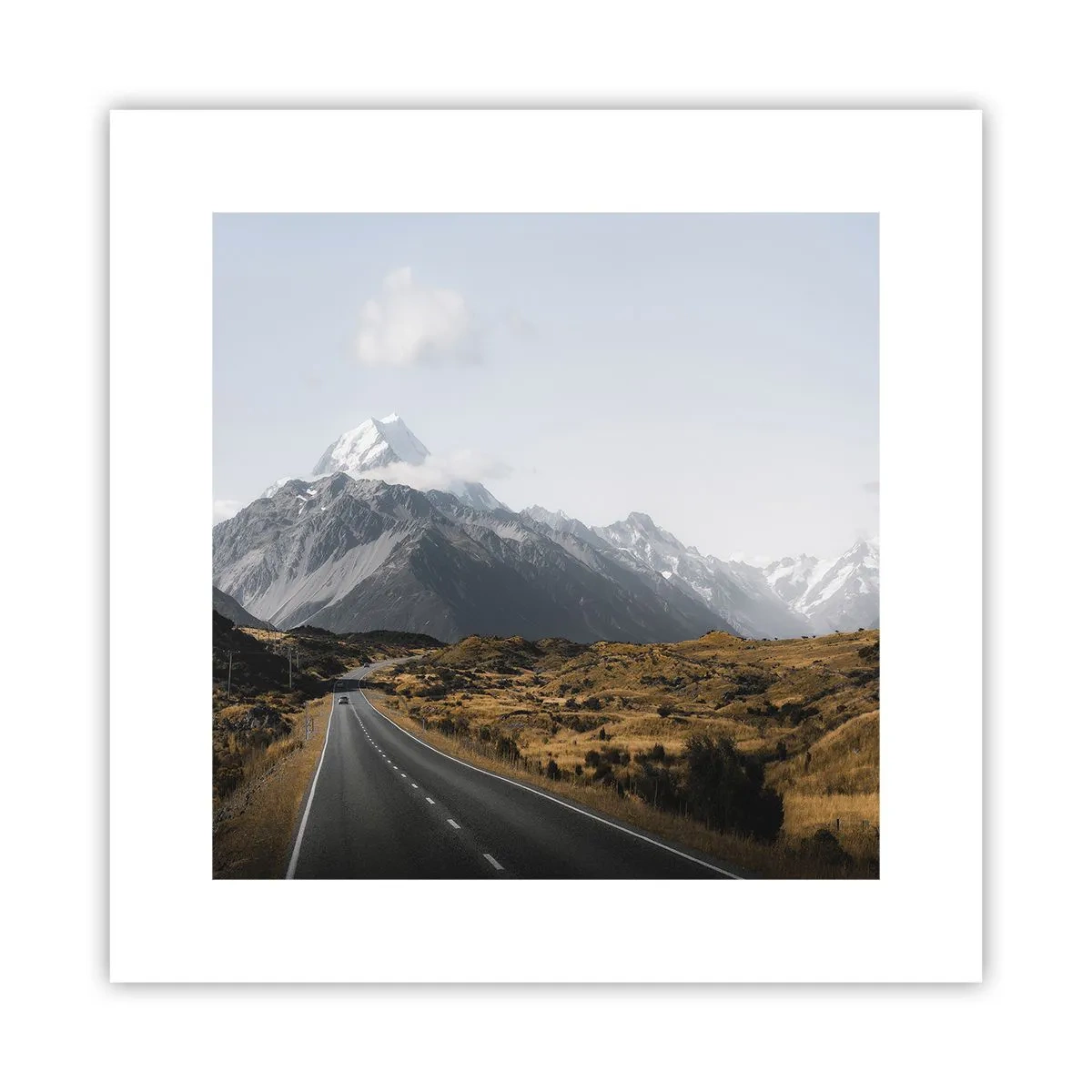 Affiche - Poster - Chemin vers le coeur de la montagne - 30x30 cm