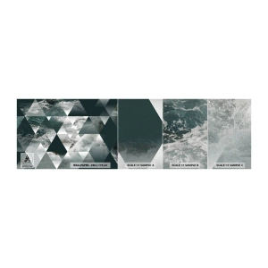 Échantillon de Papier Peint Premium Canvas - Point de vue de cristal - Abstraction, Vagues, Morceau - 100x30 cm