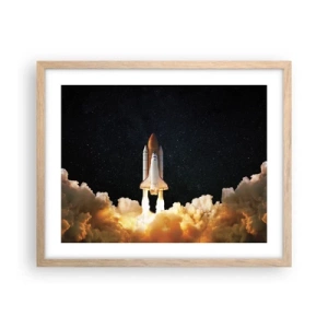 Affiche dans un chêne clair - Poster - Ad astra! - 50x40 cm