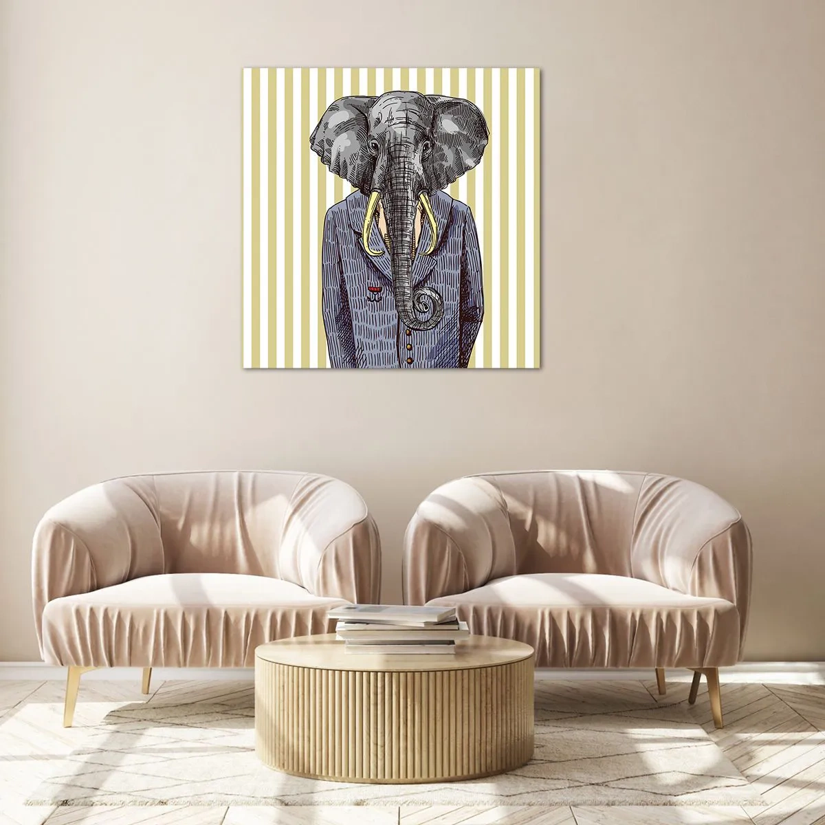 Impression sur verre - Image sur verre - Élégant par nature - 40x40 cm