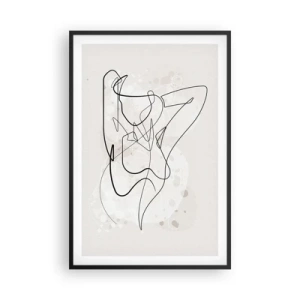 Affiche dans un cadre noir - Poster - L'art de la séduction - 61x91 cm