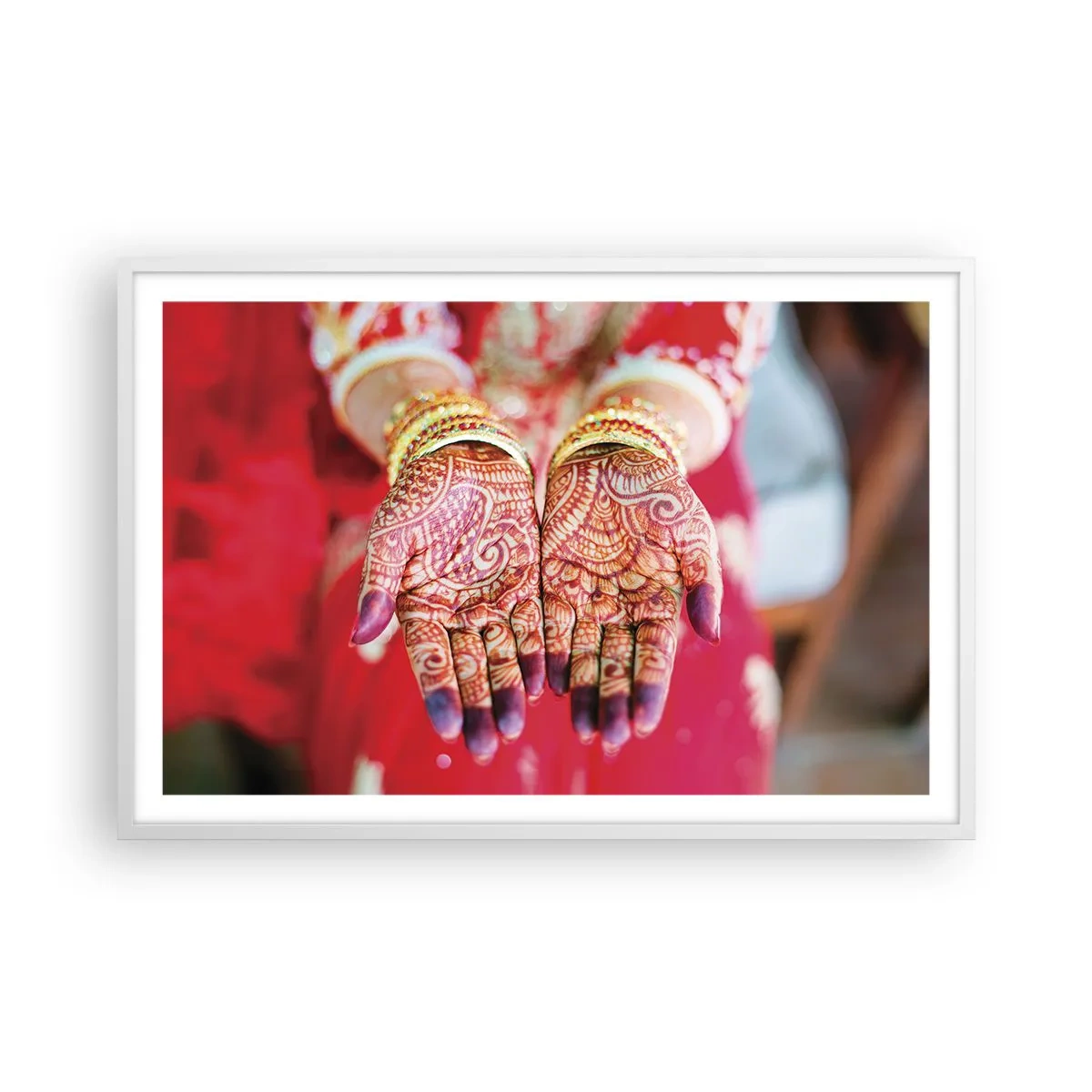 Affiche dans un cadre blanc - Poster - Prêt à saisir votre chance - 91x61 cm