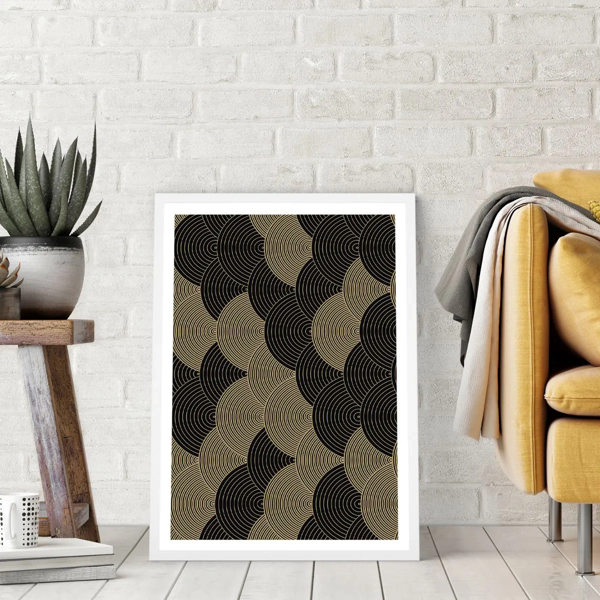 Affiche dans un cadre blanc - Poster - Unité dans la multiplicité - 40x50 cm