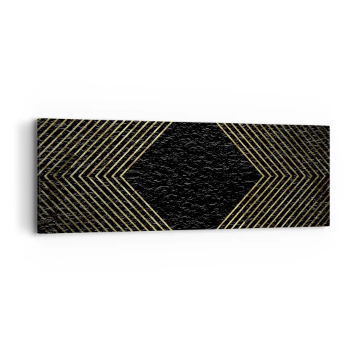 Impression sur toile - Image sur toile - Géométrie dans un style glamour - 90x30 cm