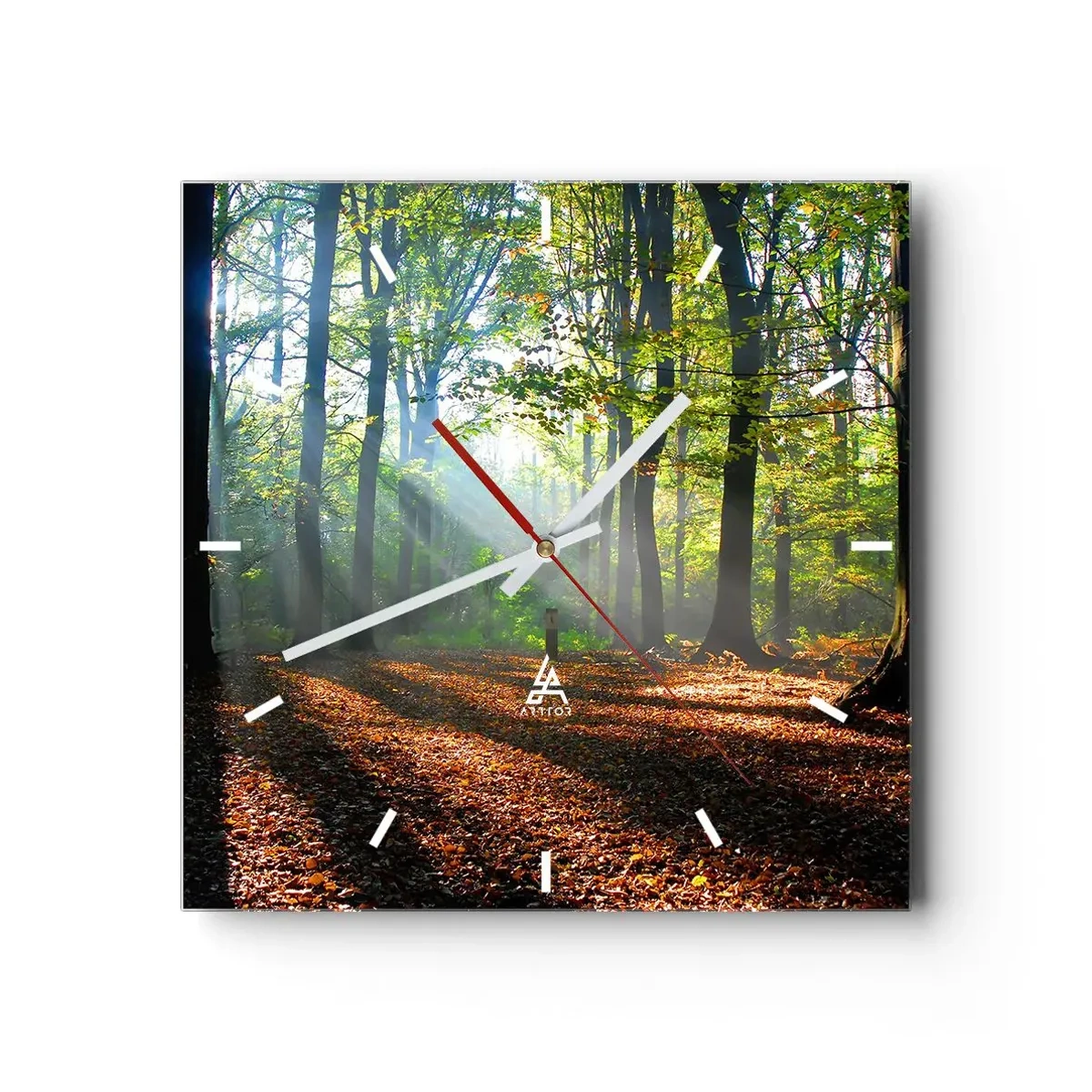 Horloge murale - Pendule murale - Ombres et lumières - 40x40 cm
