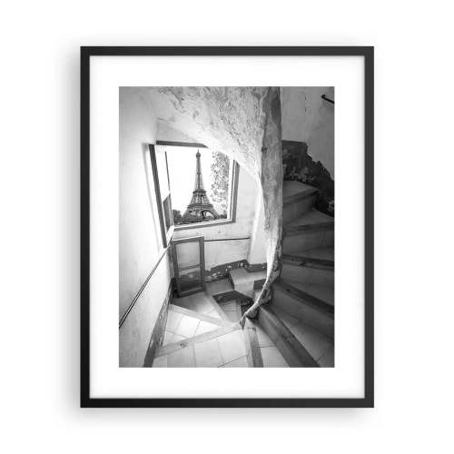 Affiche dans un cadre noir - Poster - Quelle vue! - 40x50 cm