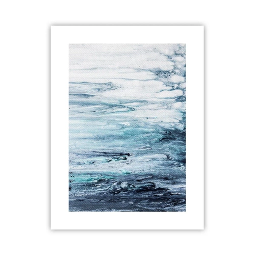 Affiche - Poster - Une glace bleue - 30x40 cm
