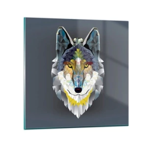 Impression sur verre - Image sur verre - On parle du loup - 70x70 cm