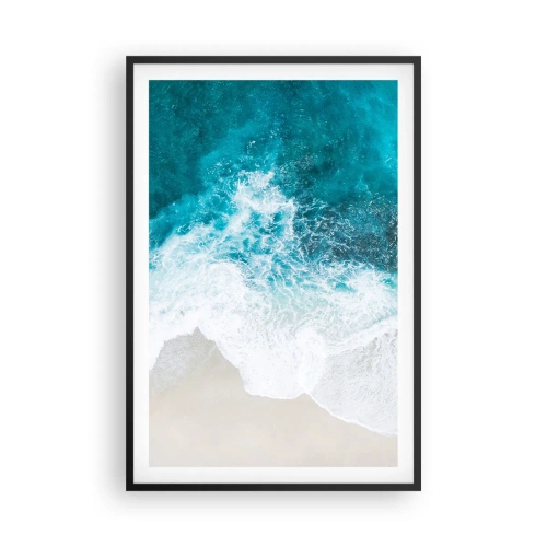 Affiche dans un cadre noir - Poster - Caresse naturelle - 61x91 cm