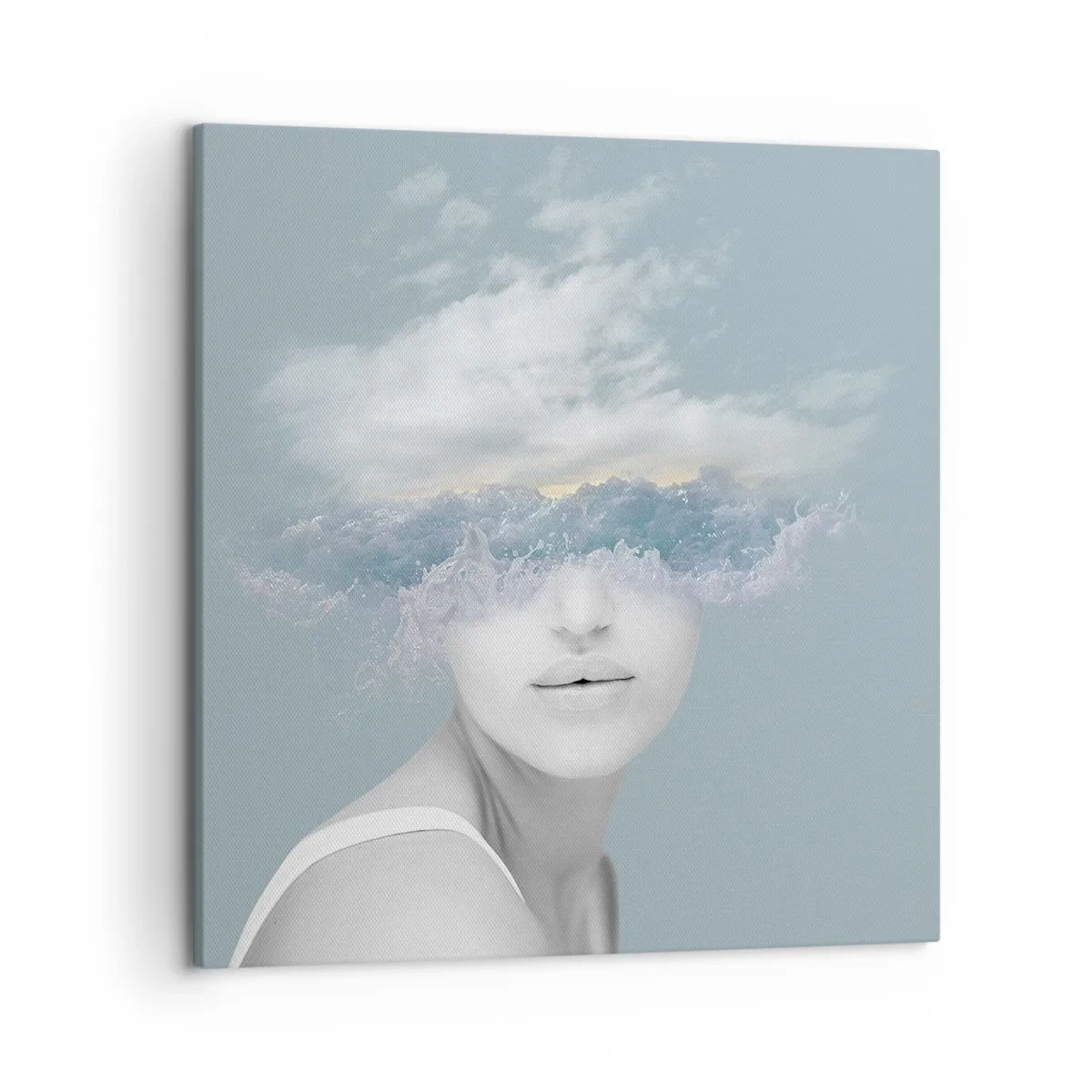 Impression sur toile - Image sur toile - La tête dans les nuages - 50x50 cm