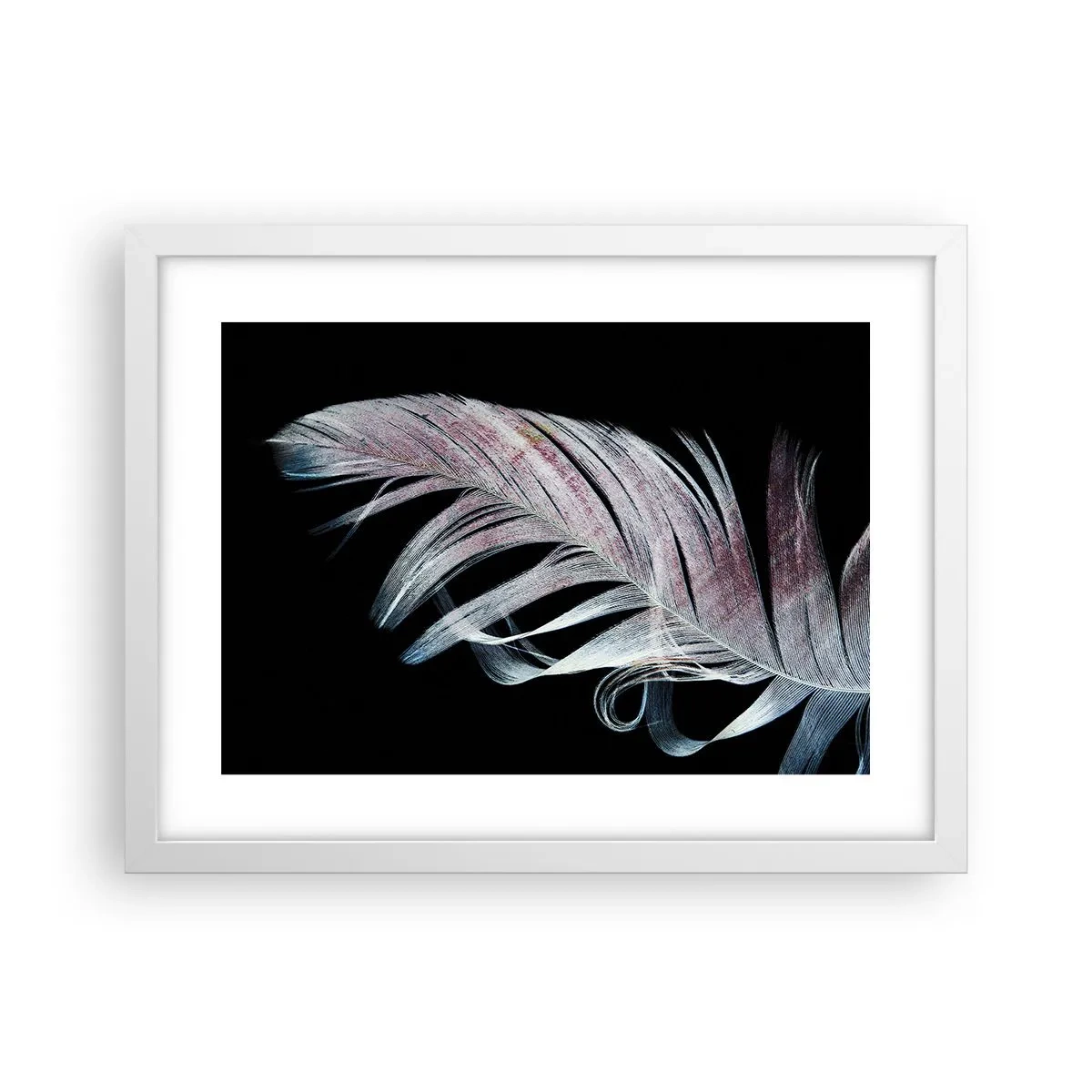 Affiche dans un cadre blanc - Poster - Pensez au toucher - 40x30 cm