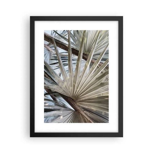 Affiche dans un cadre noir - Poster - Evantail sous les tropiques - 30x40 cm