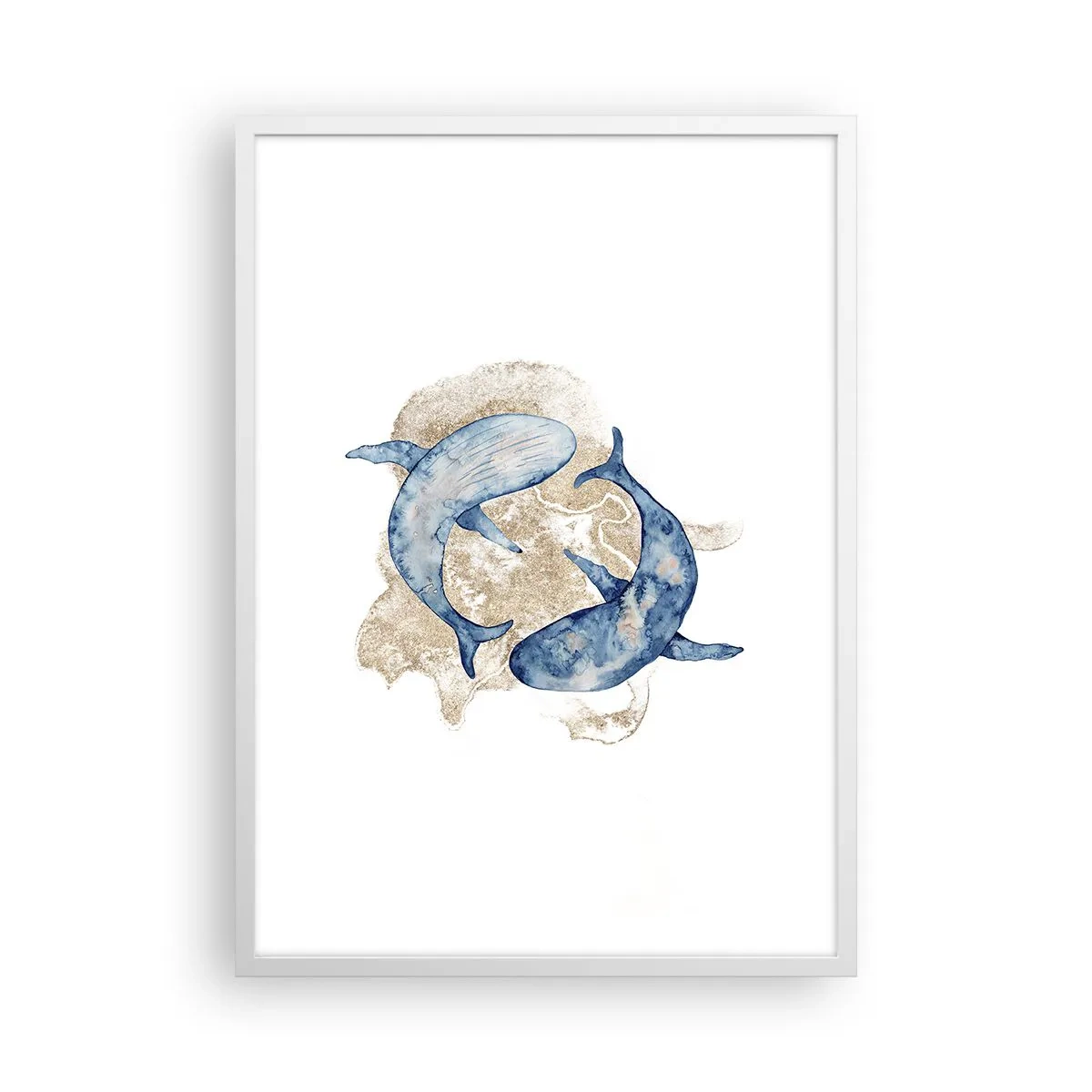 Affiche dans un cadre blanc - Poster - Amis ou amoureux? - 50x70 cm