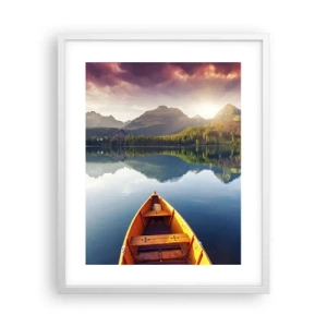 Affiche dans un cadre blanc - Poster - Rien contre nature - 40x50 cm