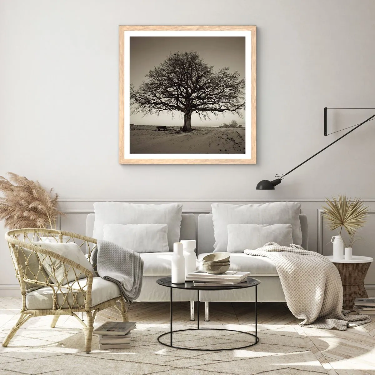 Affiche dans un chêne clair - Poster - D'ici à l'éternité - 30x30 cm