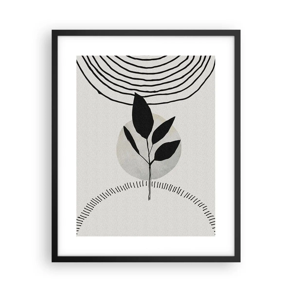 Affiche dans un cadre noir - Poster - Composition : rituels de la nature - 40x50 cm