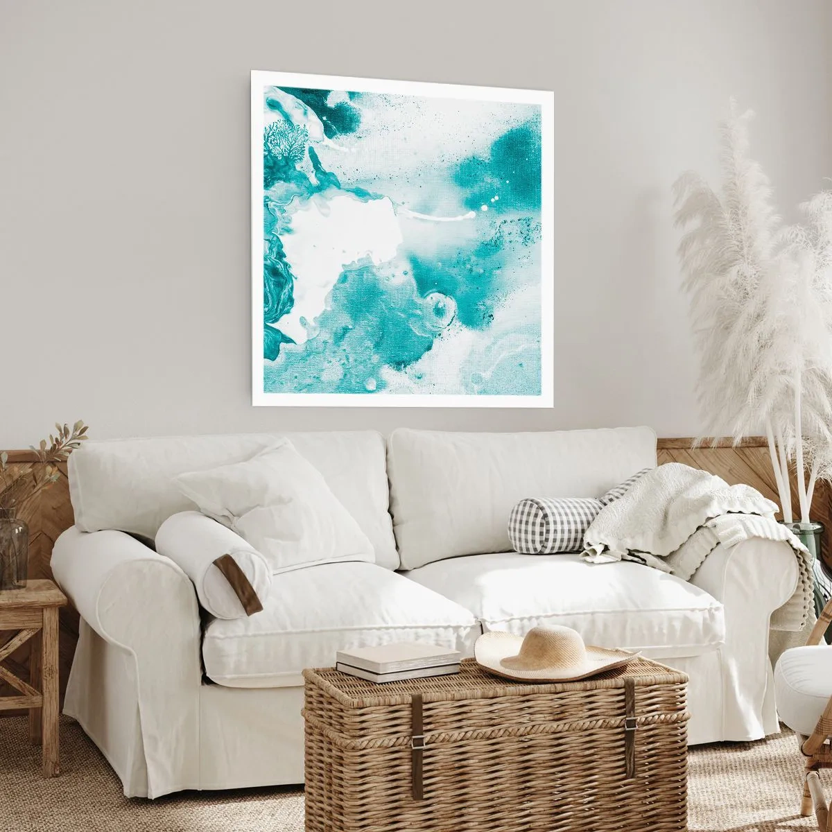 Affiche - Poster - Marécage bleu - 40x40 cm