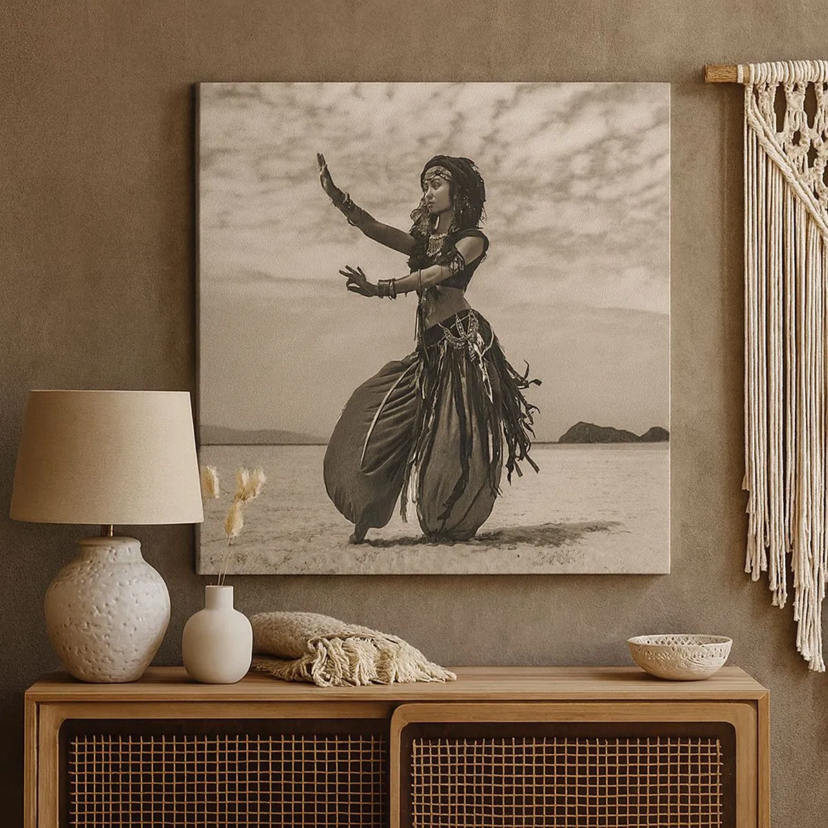 Impression sur toile - Image sur toile - Danse des îles du sud - 30x30 cm