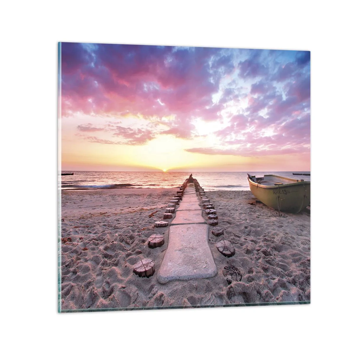 Impression sur verre - Image sur verre - Moment d'expérience profonde - 70x70 cm