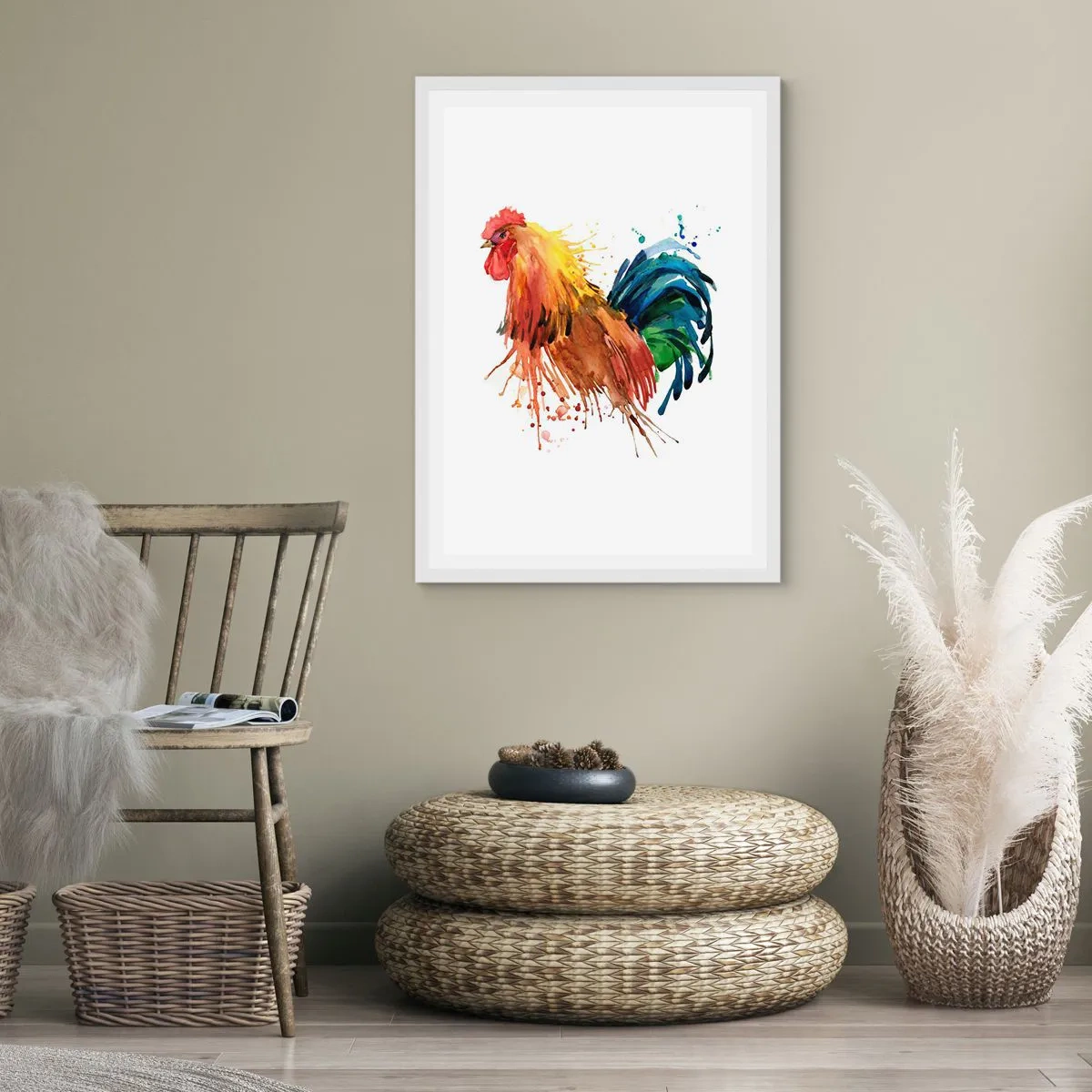 Affiche dans un cadre blanc - Poster - Robe royale, fierté royale - 70x100 cm