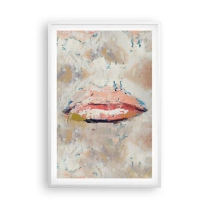 Affiche dans un cadre blanc - Poster - Éveil la pensée - 61x91 cm