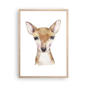 Affiche dans un chêne clair - Poster - L'innocence de la nature - 50x70 cm