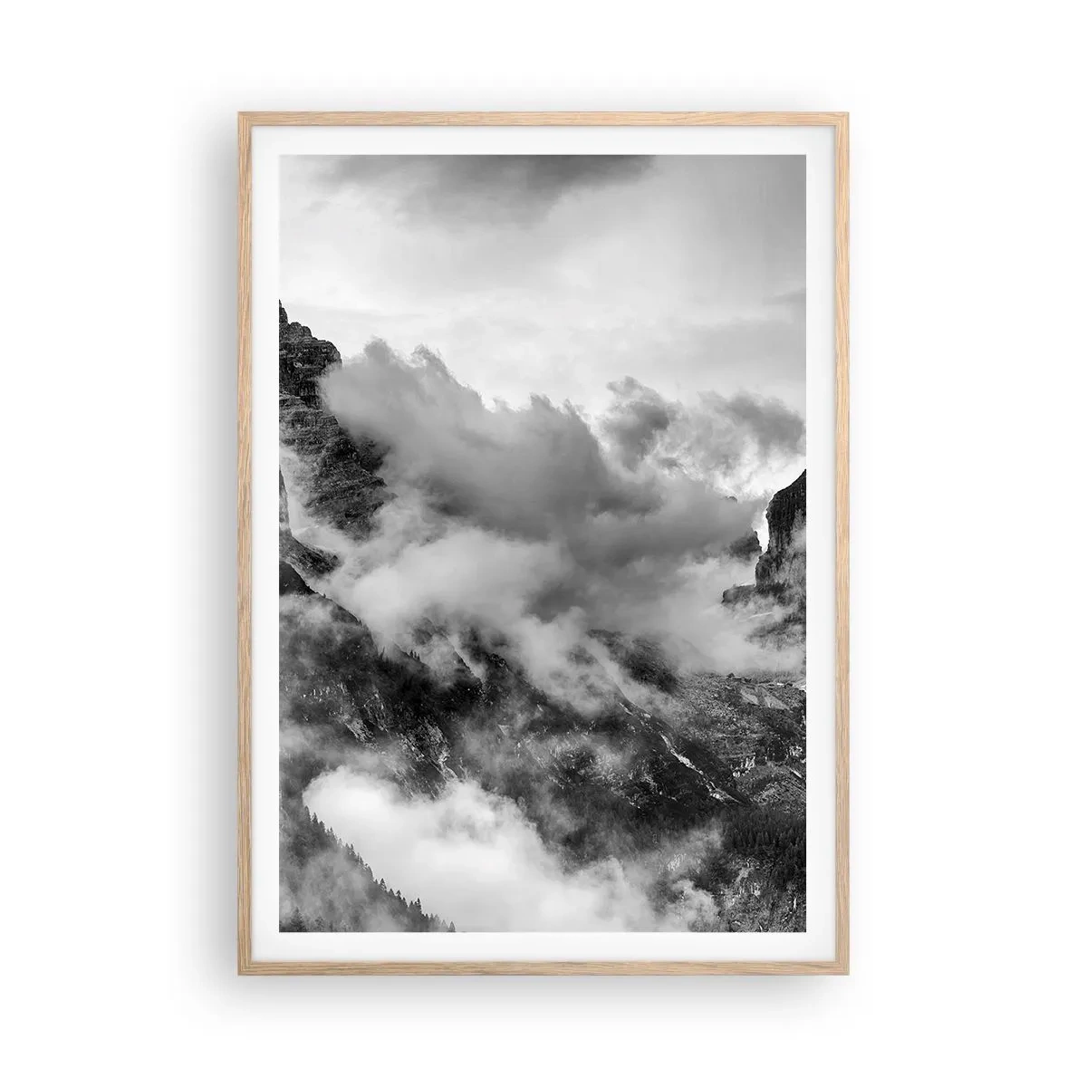 Affiche dans un chêne clair - Poster - Belle et cruelle - 70x100 cm