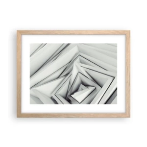 Affiche dans un chêne clair - Poster - Bourgeon d’angles vifs - 40x30 cm