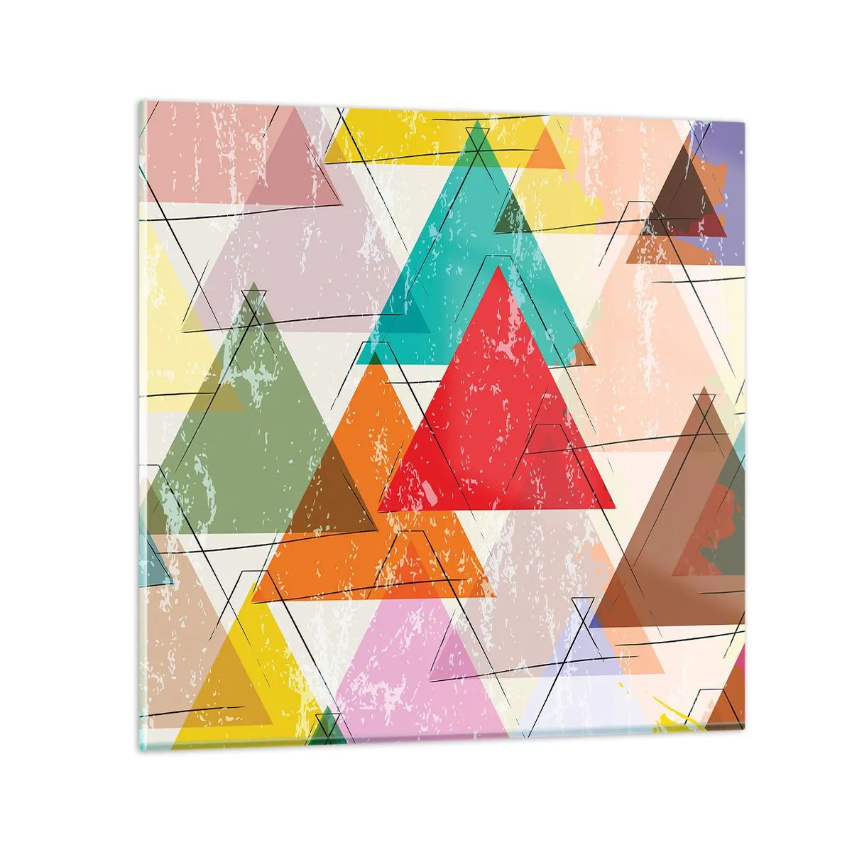 Impression sur verre - Image sur verre - Trois par trois - 50x50 cm