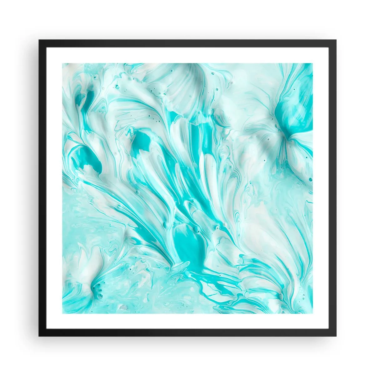 Affiche dans un cadre noir - Poster - Ensemble pour toujours - 60x60 cm