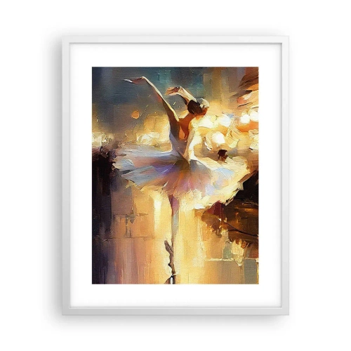 Affiche dans un cadre blanc - Poster - Miracle dans la rue - 40x50 cm