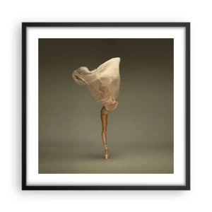 Affiche dans un cadre noir - Poster - Il va bientôt s'envoler - 50x50 cm