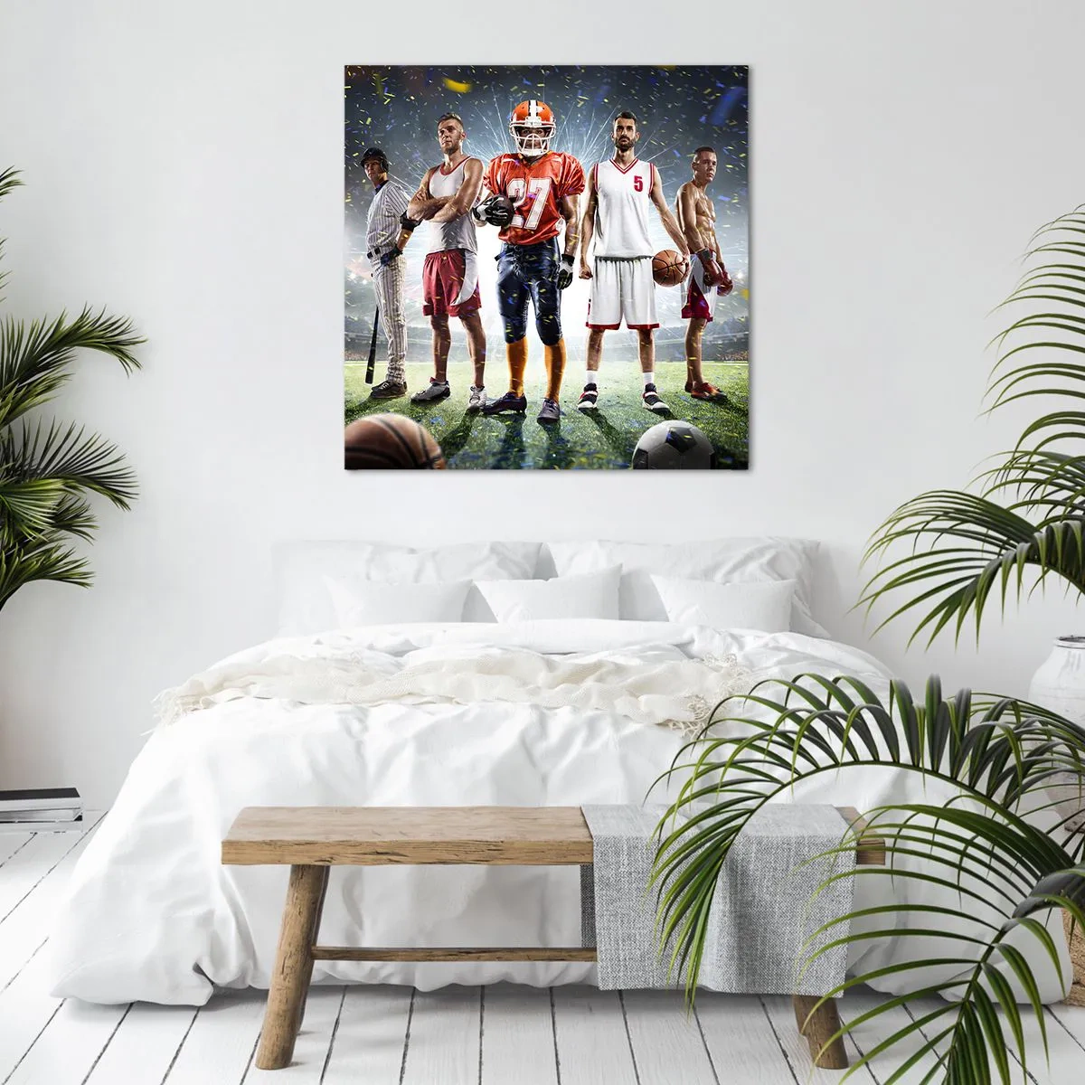 Impression sur toile - Image sur toile - Gladiateurs des champs - 60x60 cm