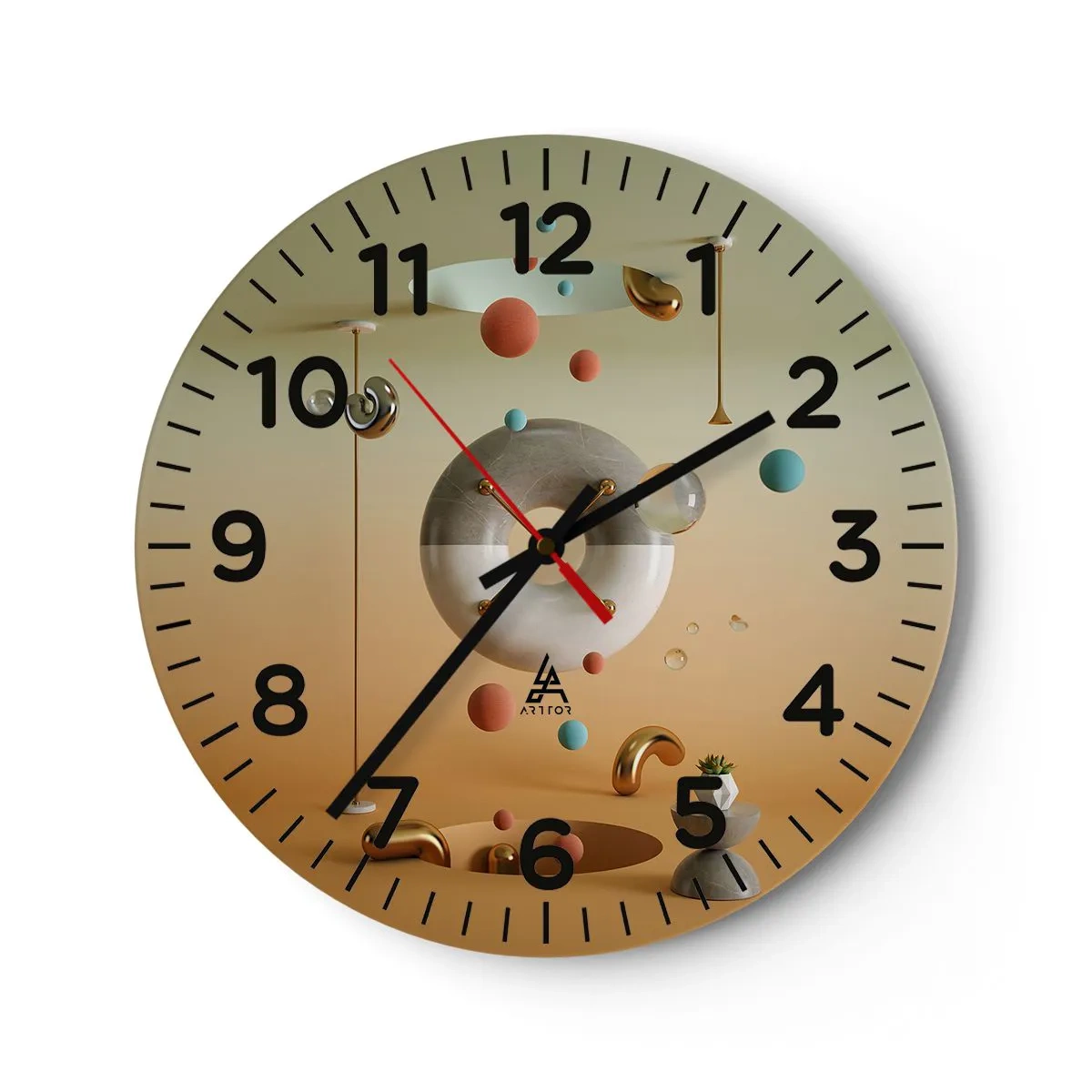Horloge murale - Pendule murale - Tout peut arriver - 30x30 cm