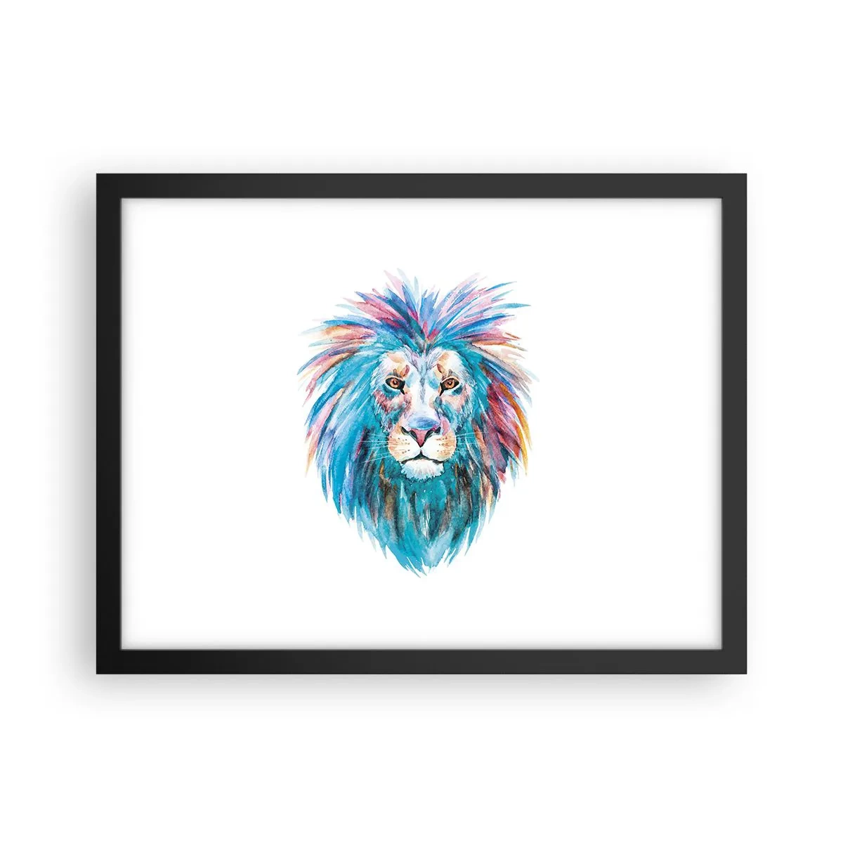 Affiche dans un cadre noir - Poster - Aura électrique - 40x30 cm