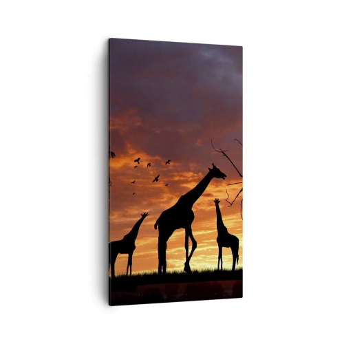 Impression sur toile - Image sur toile - Un petit dîner avec vos proches - 45x80 cm