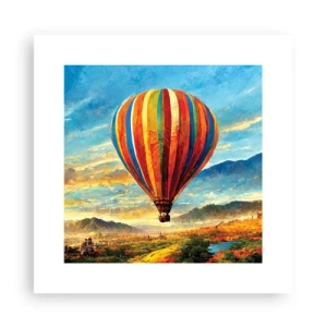 Affiche - Poster - Dans le silence on voit mieux - 30x30 cm