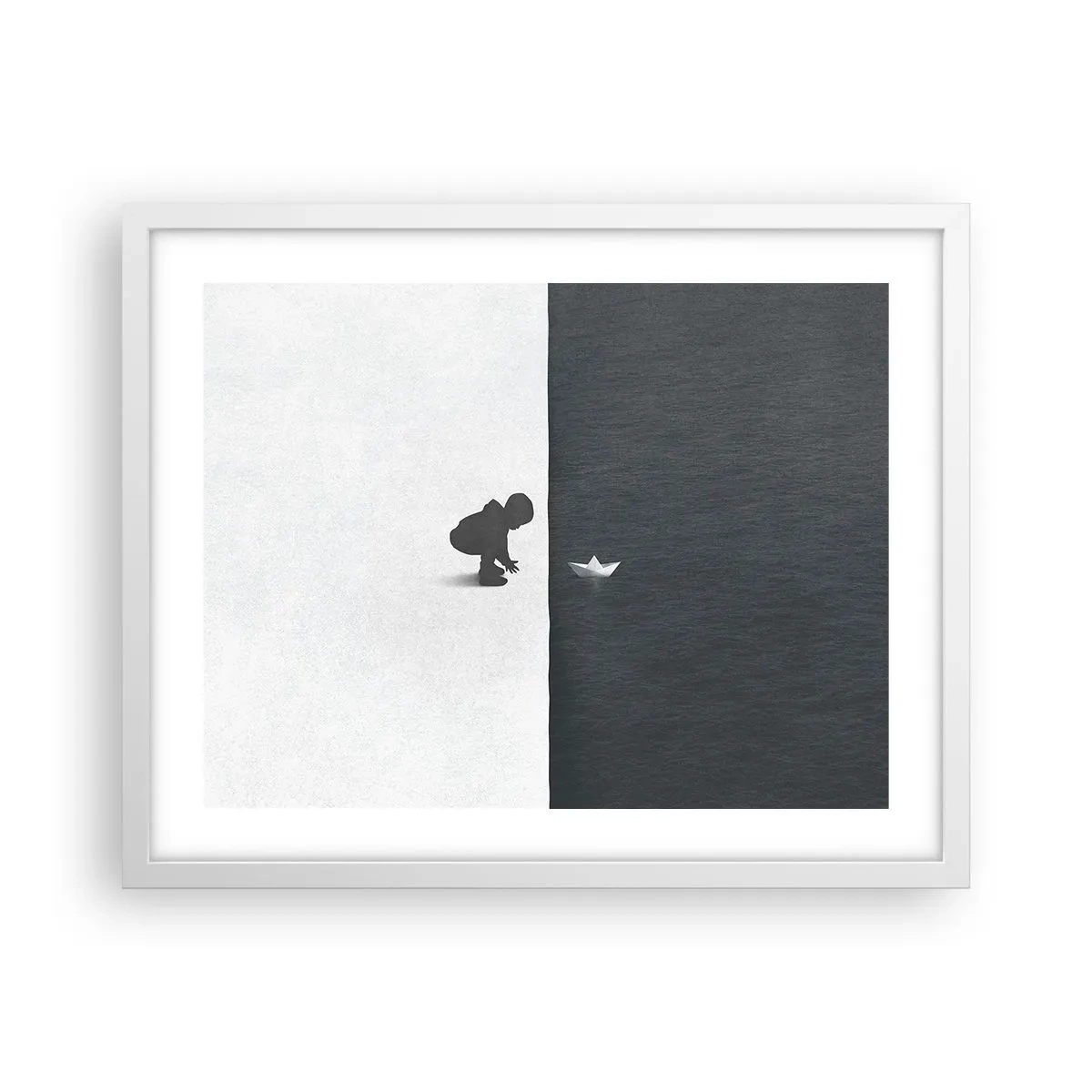 Affiche dans un cadre blanc - Poster - Grande expédition - 50x40 cm