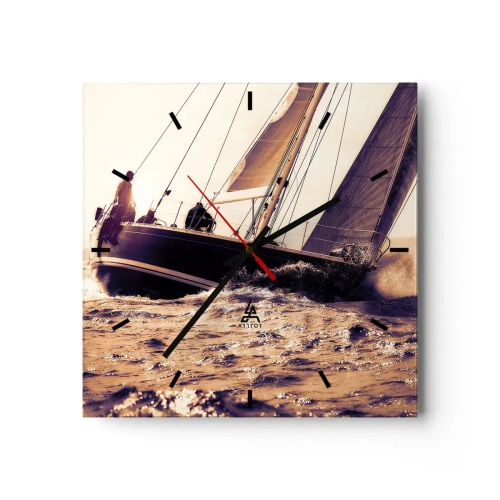 Horloge murale - Pendule murale - Navigue, marin - 40x40 cm